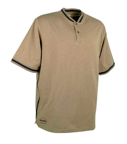 Malaga, Clay Brow | Breathable & Quick-drying CoolDRY Bottons T-shirt