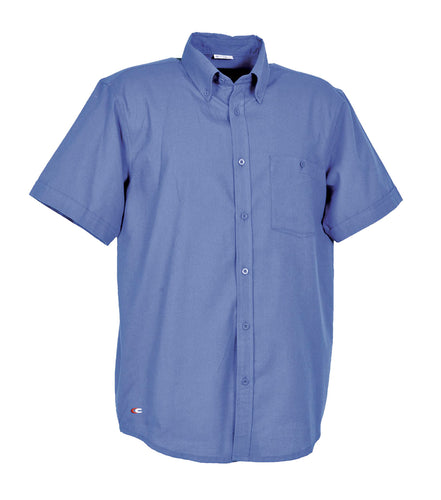 Varadero, Bleu royal | Chemise à manches courtes | Bas arrondi